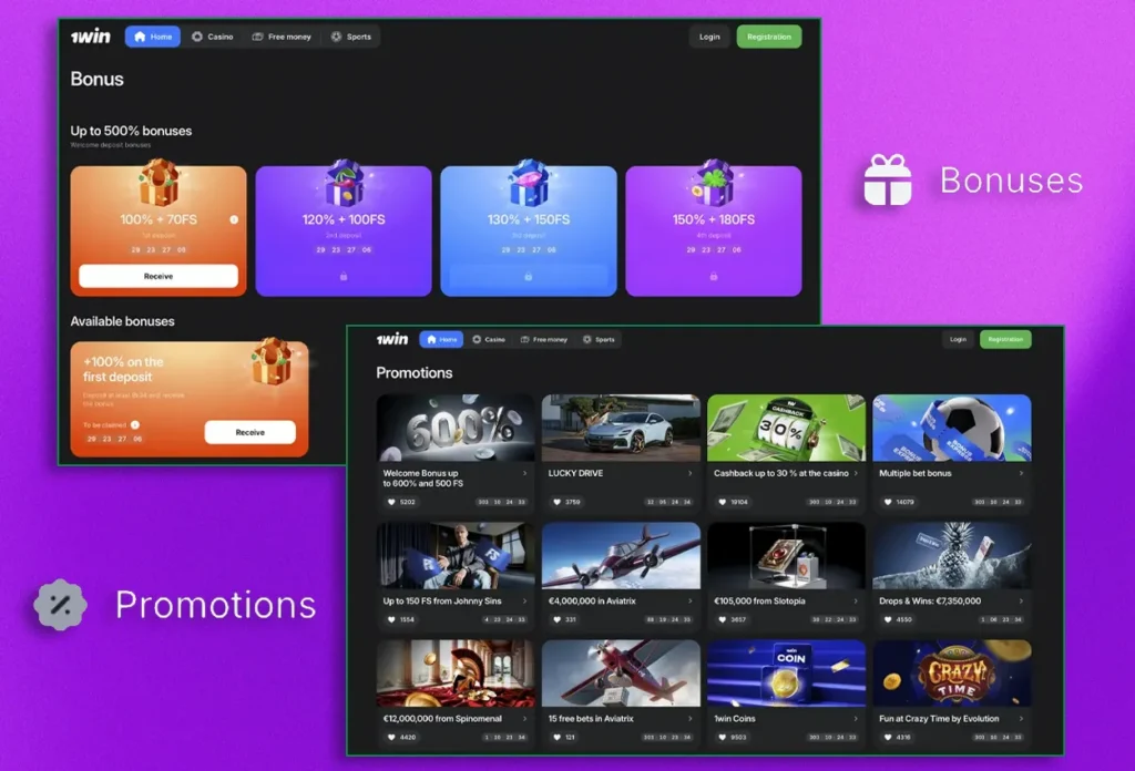 Welcome Bonus in 1win